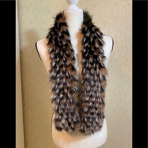 Adrienne Landau fox fur scarf
